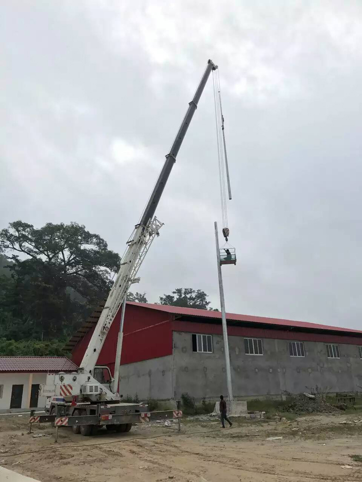 避雷针施工现场